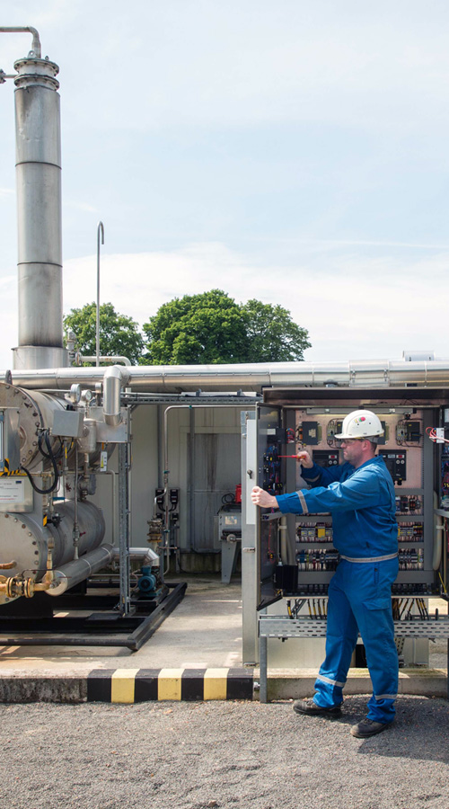 Miarbeiter Produktionsstandort Weyhe Wartung