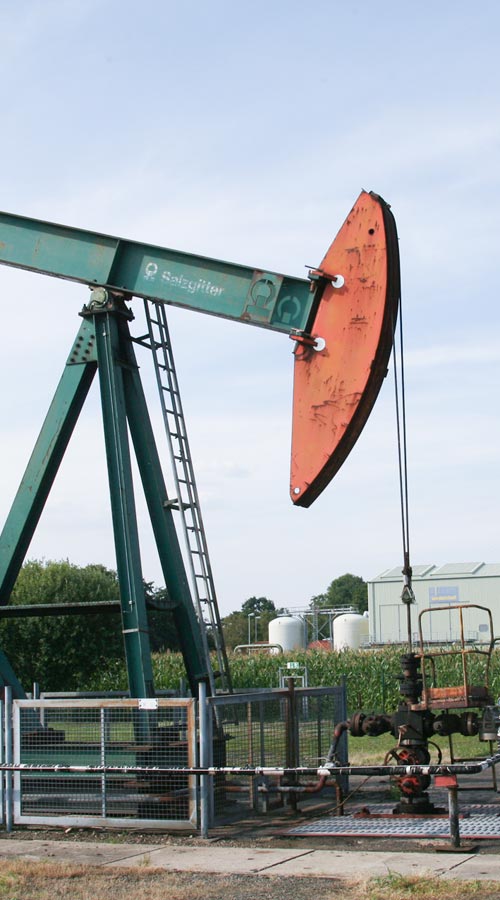 Wintershall Dea Pferdekopfpumpe Grün-Orange