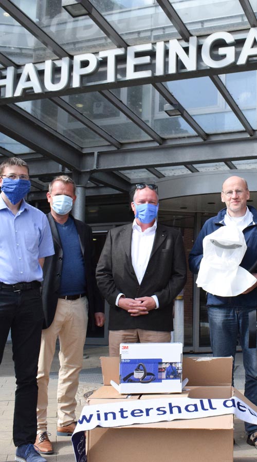 Spende von Schutzausrüstung Wintershall Dea