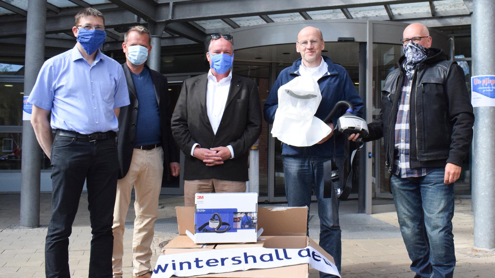 Spende von Schutzausrüstung Wintershall Dea