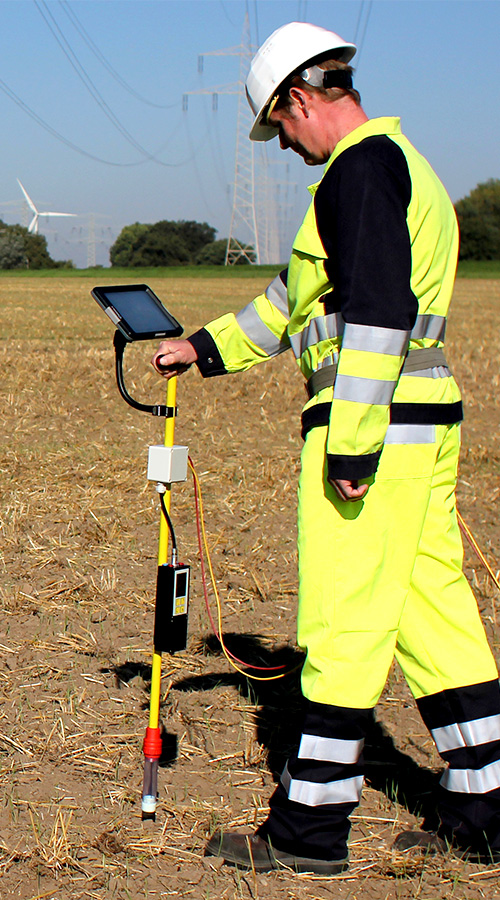 Routine-Check an Erdgas-Transportleitung