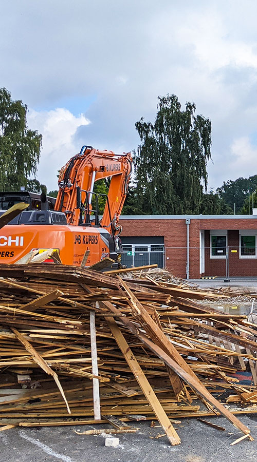 Arbeit am neuen Ausbildungszentrum in Barnstorf
