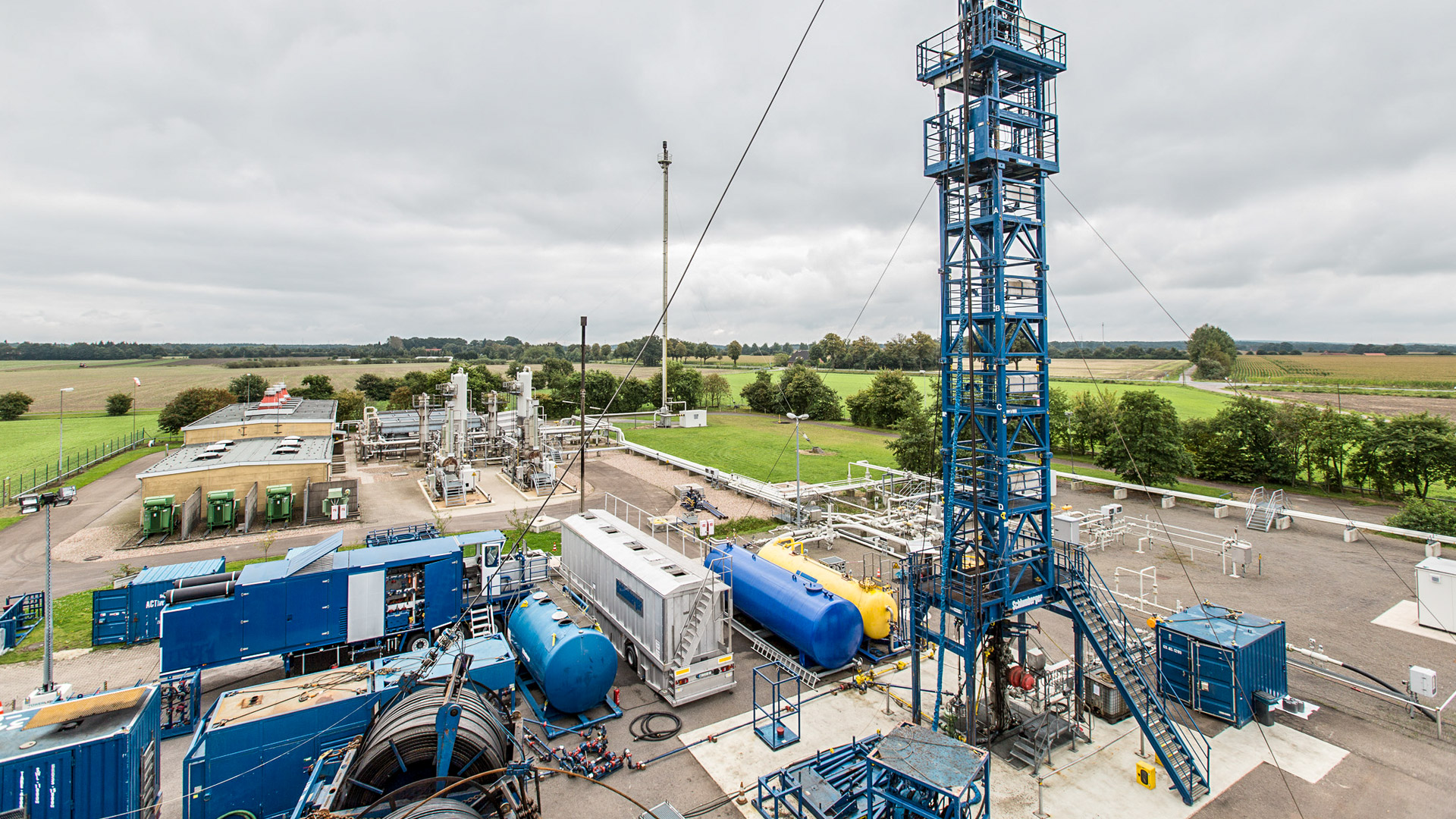 Wintershall Dea Produktionsstandort Staffhorst Bohrturm