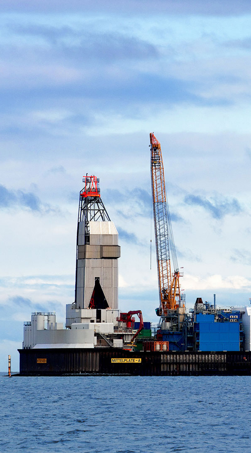 Wintershall Dea offshore Plattform Mittelplate Nordsee