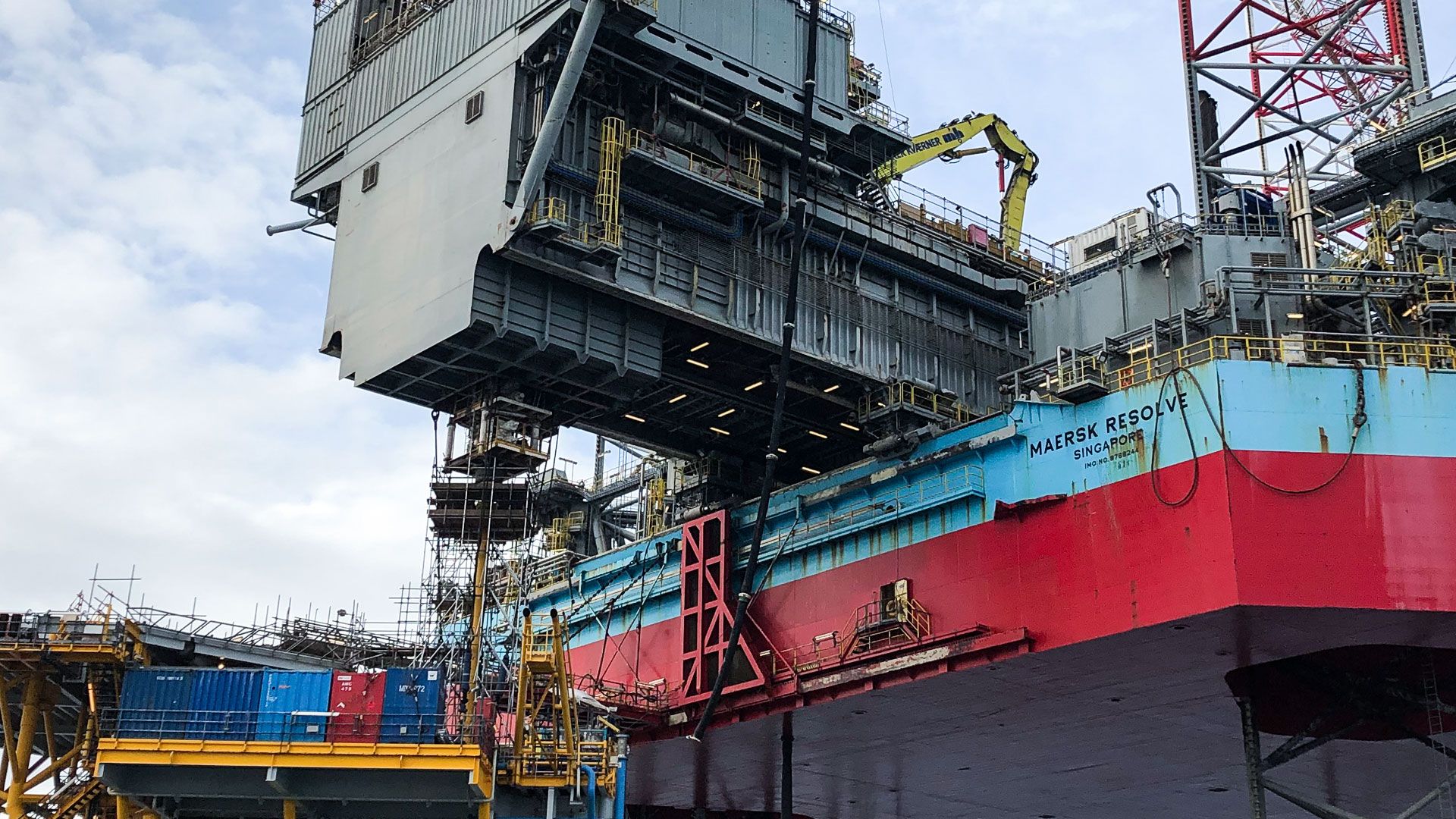 Wintershall Dea Maersk Resolve Schiff