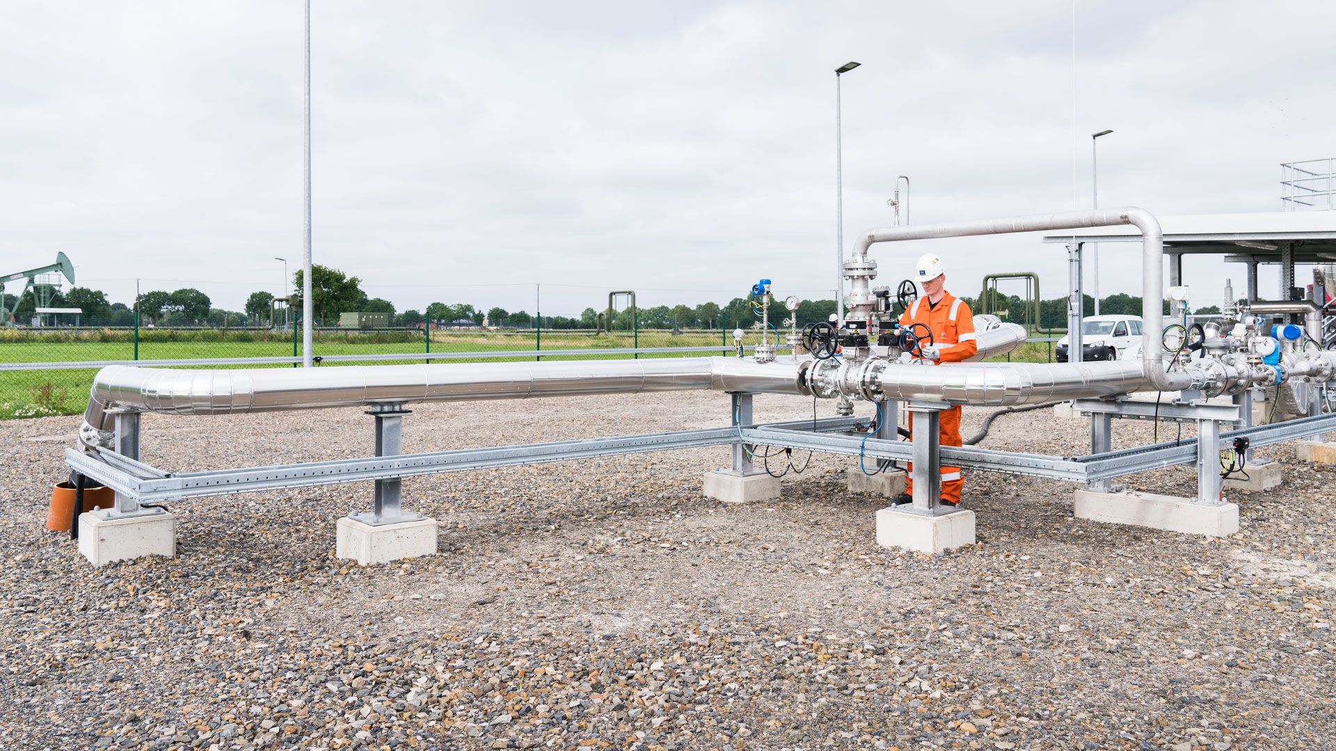 Wintershall Dea Production Site Emlichheim pipes