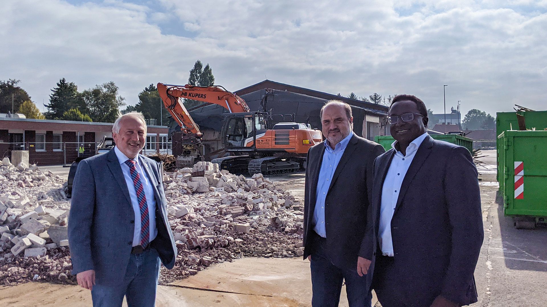 Arbeit am neuen Ausbildungszentrum in Barnstorf