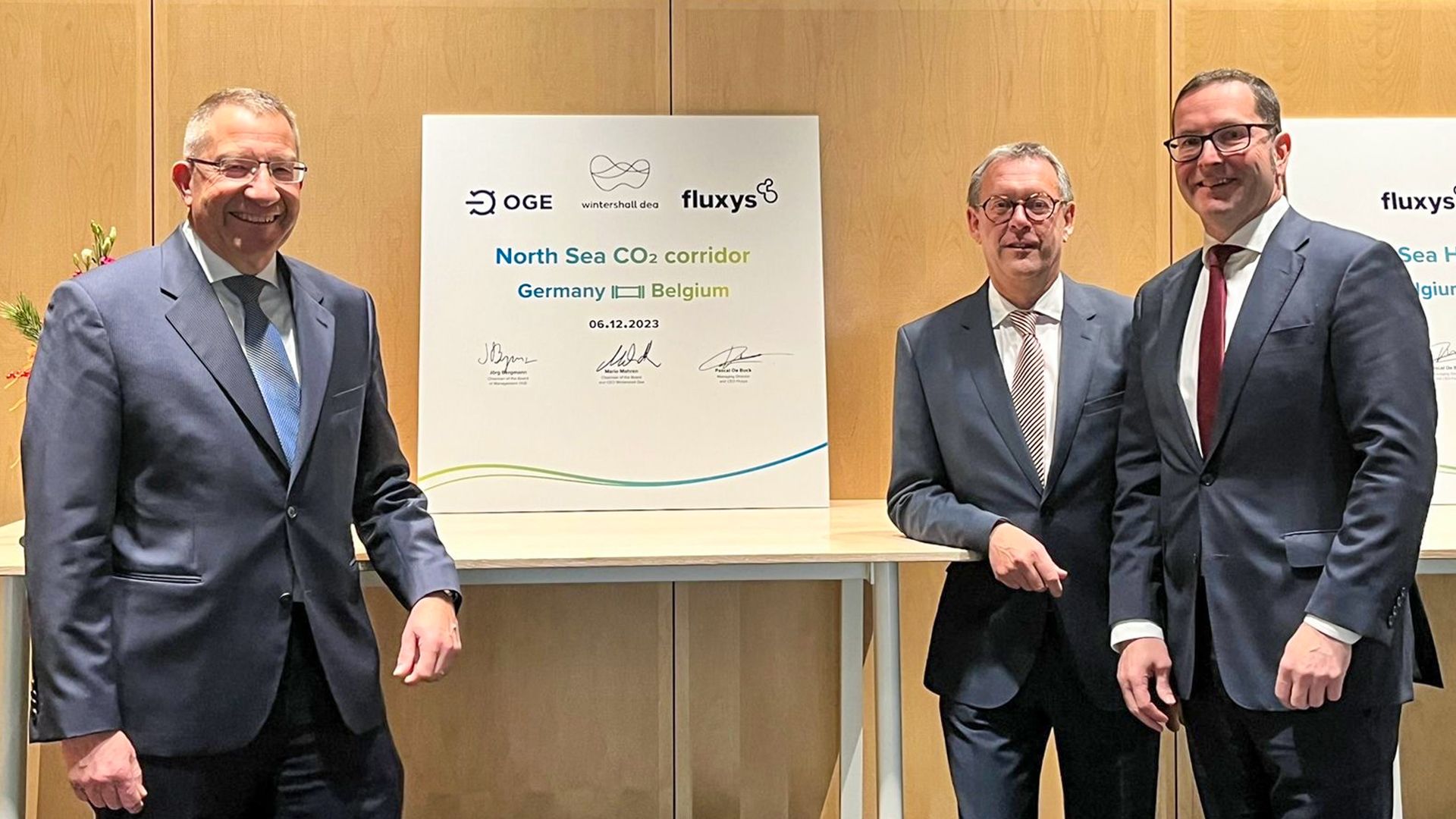 Wintershall Dea Fluxys, OGE and Wintershall Dea are teaming up with Fluxys and OGE to create a CO2 corridor
