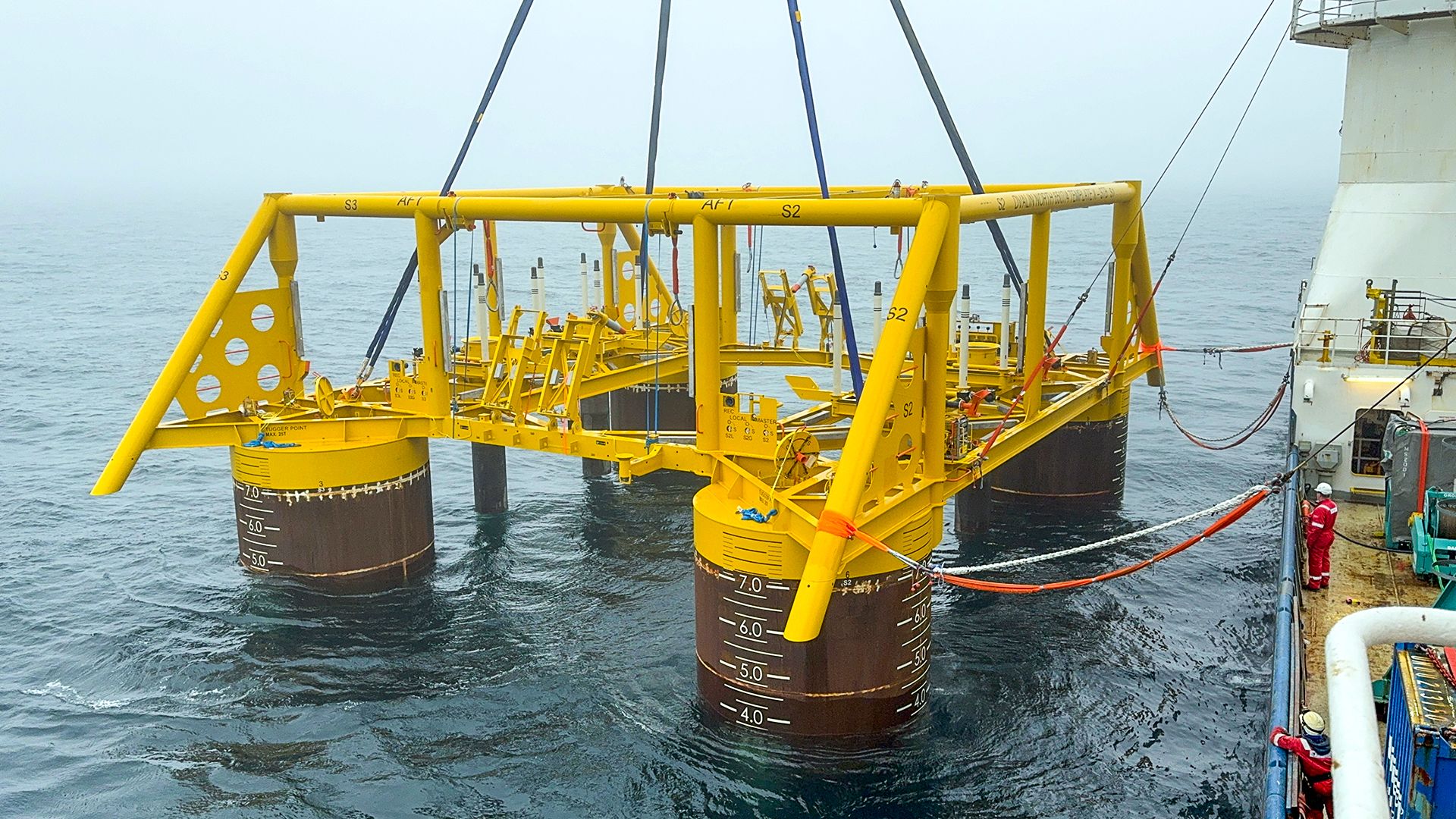 Wintershall Dea installiert template auf Dvalin North Feld