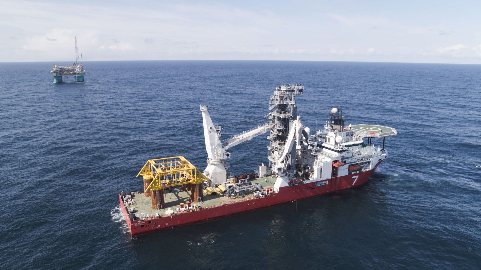 Wintershall Dea platform Gjøa ship Norwegian Sea