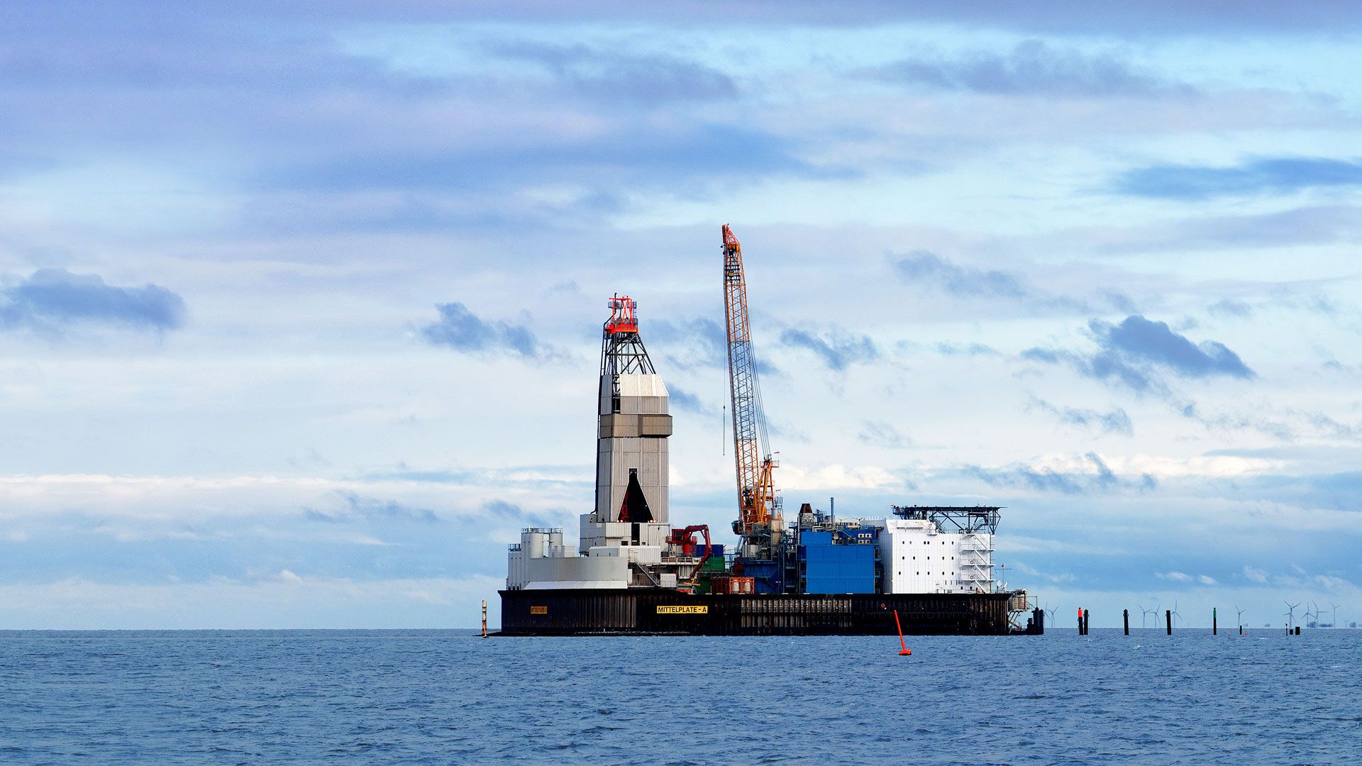 Wintershall Dea offshore Plattform Mittelplate Nordsee