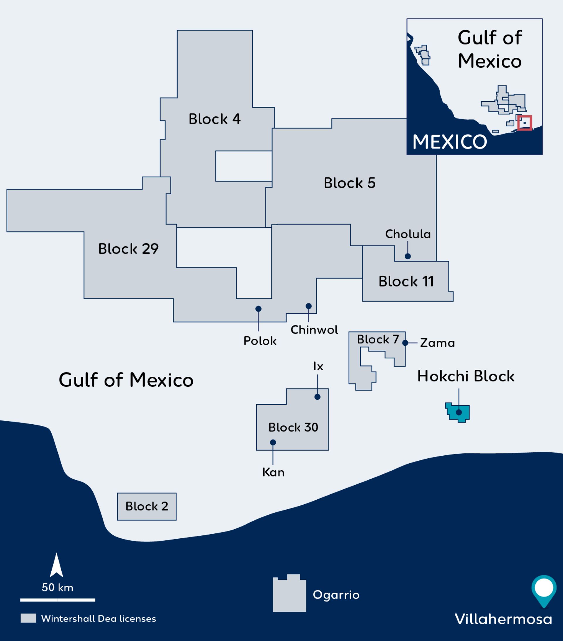 Wintershall Dea Hokchi map