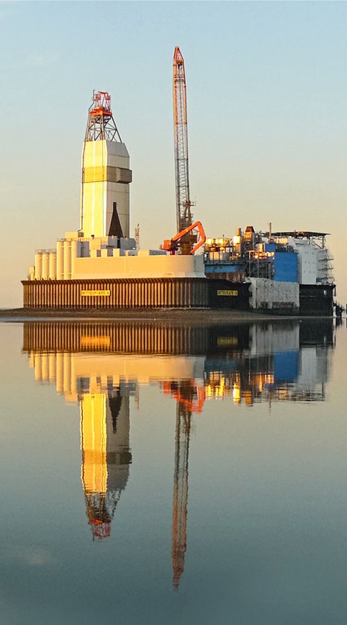 Mittelplate im Wattenmeer ist Deutschlands einzige Bohr- und Förderinsel wird auf grünen Landstrom umgestellt