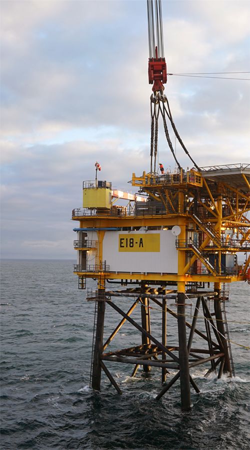 The top deck of the E18-A platform