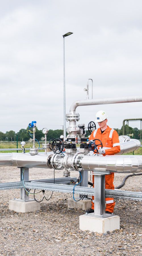 Wintershall Dea Production Site Emlichheim pipes