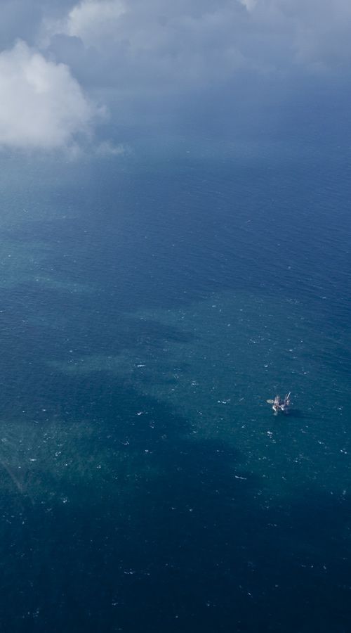 North Sea drilling platform