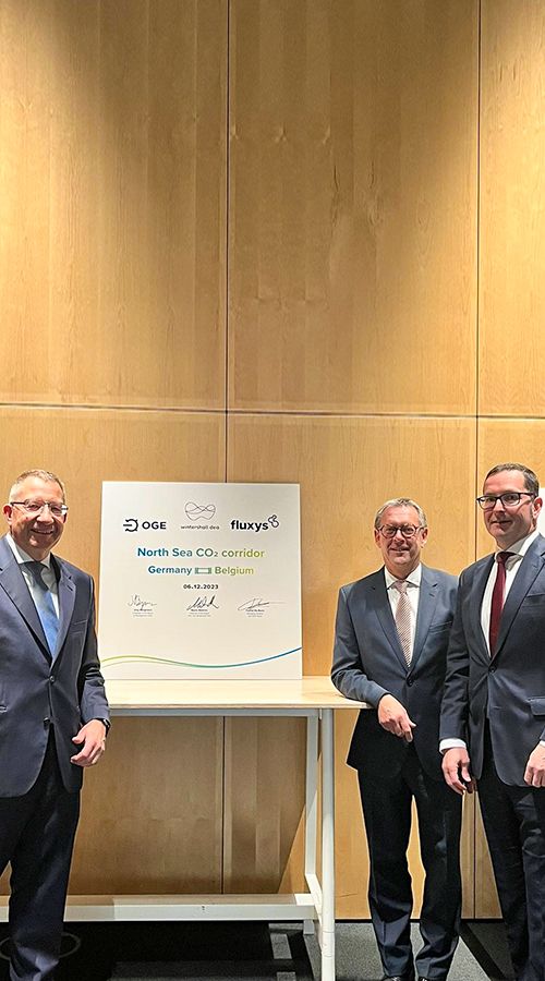 Wintershall Dea Fluxys, OGE and Wintershall Dea are teaming up with Fluxys and OGE to create a CO2 corridor