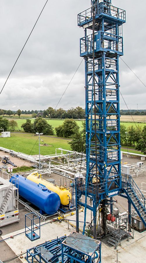 Wintershall Dea Produktionsstandort Staffhorst Bohrturm